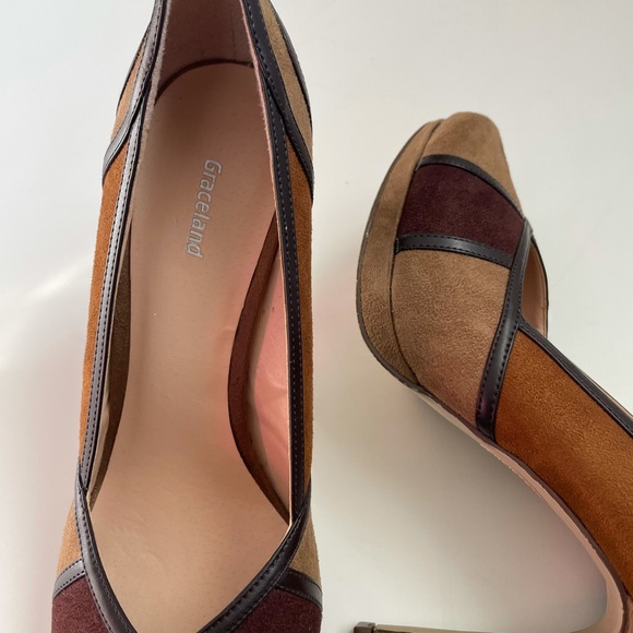 Graceland Women’s Suede Pointed Toe Pumps EU 41 - Picture 6 of 7